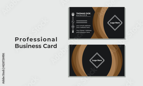 Double-sided business card template. Modern Business Card - Creative and Clean Business Card Template.