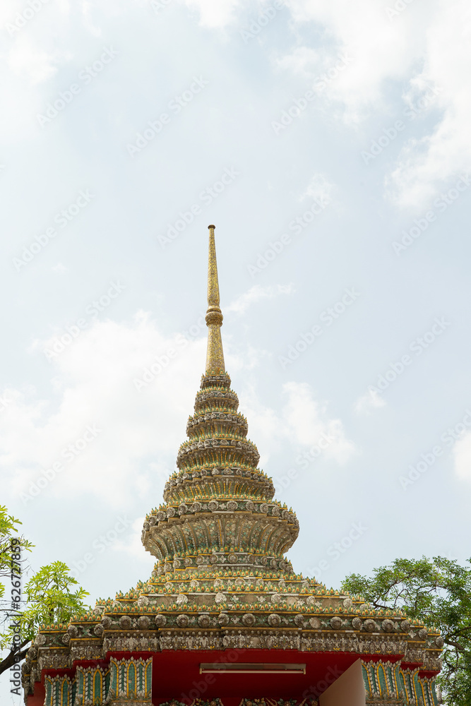 Thai temple landscape, traditional temple