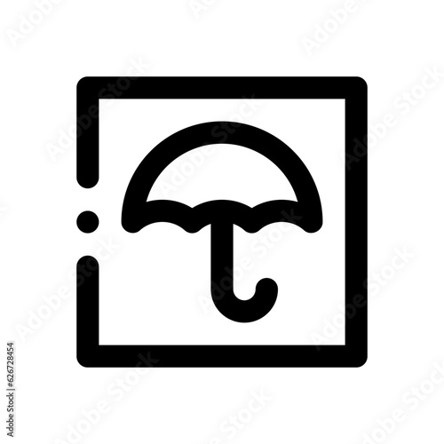 keep dry line icon
