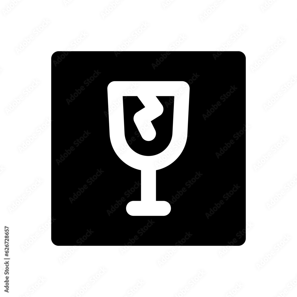 fragile glyph icon fragile glyph icon