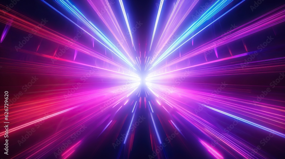 eon light tunnel with red and neon rainbow lights, in the style of rustic futurism, violet and aquamarine, high-angle, vintage aesthetics, poster, unreal engine 5, large canvas format eon light tunnel with red and neon rainbow lights, in the style of rustic futurism, violet and aquamarine, high-angle, vintage aesthetics, poster, unreal engine 5, large canvas format