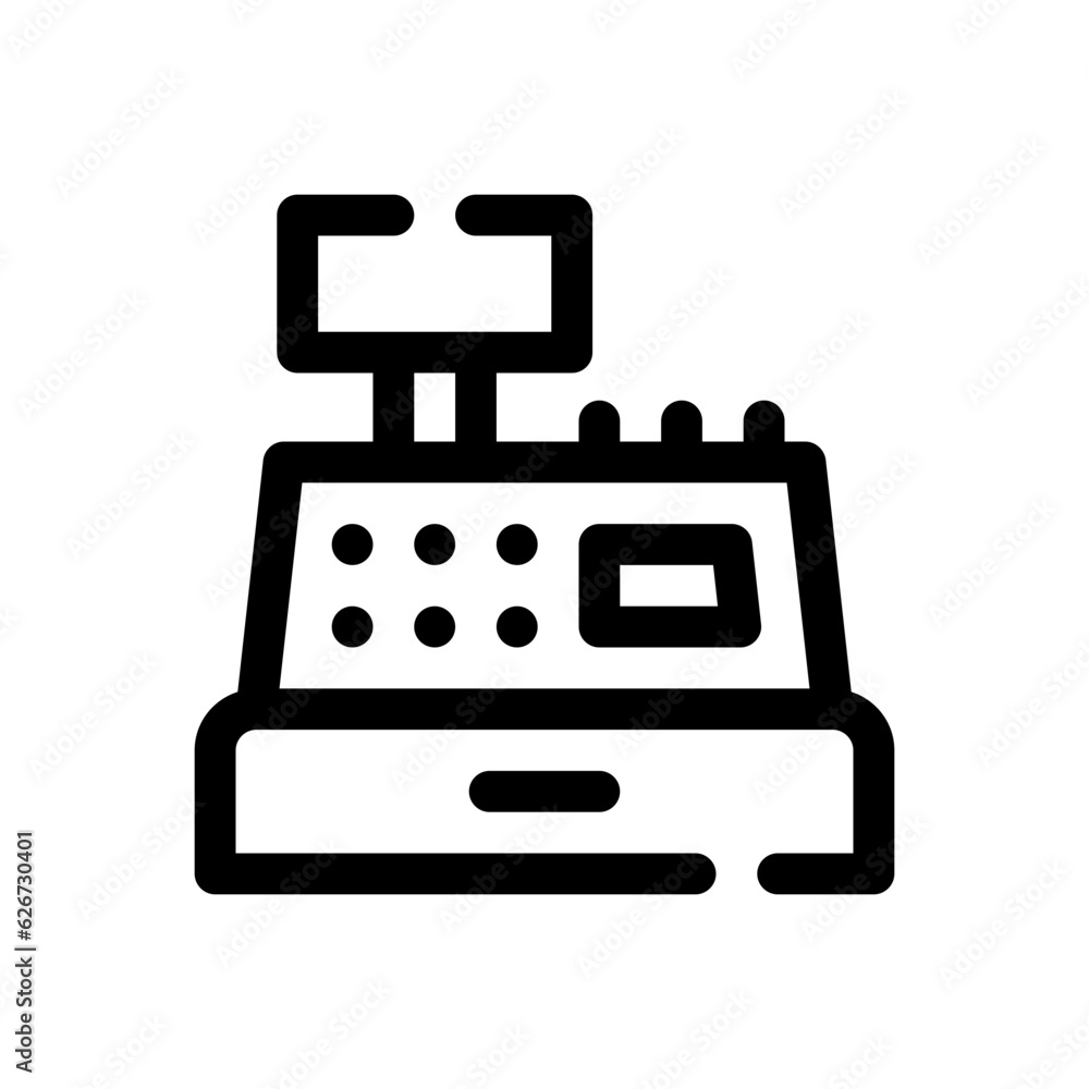 cashier line icon cashier line icon