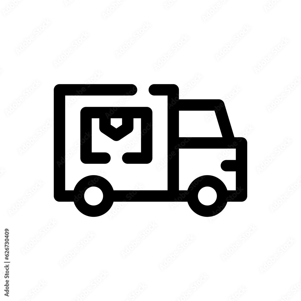 delivery truck line icon delivery truck line icon