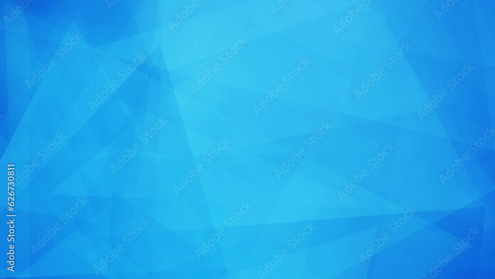 Blue background - geometric shapes background animation, futuristic, modern wallpaper