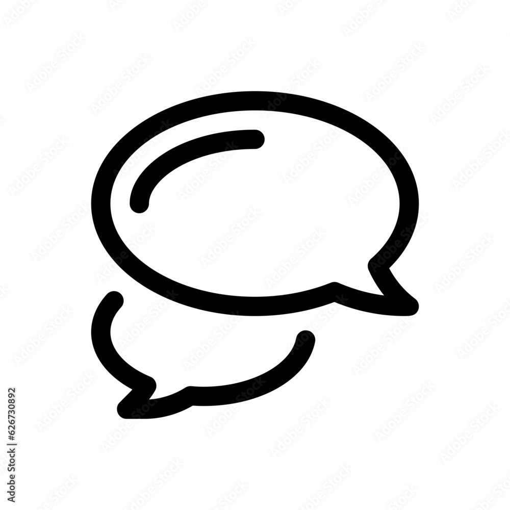 speech bubbles line icon