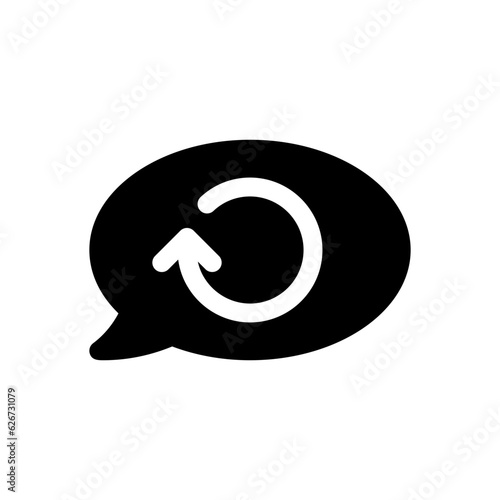 syncing glyph icon