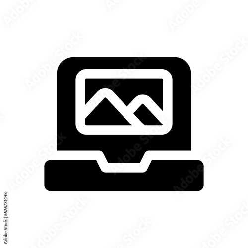 laptop glyph icon