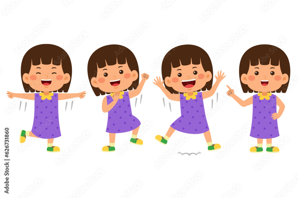 cute little kid girl vector illustration cute little kid girl vector illustration