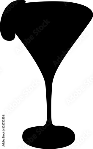 Drink Cocktail Silhouette Illustration Vector