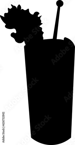 Party Cocktail Silhouette Illustration Vector