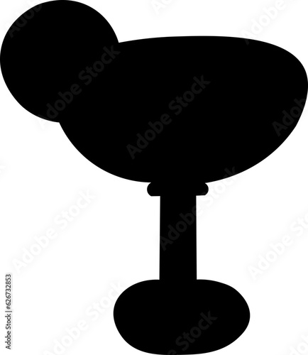 Fancy Cocktail Silhouette Illustration Vector