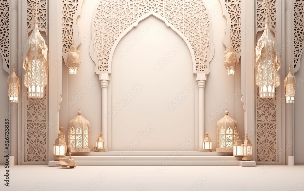 3d_Islamic _luxury_pattern_background