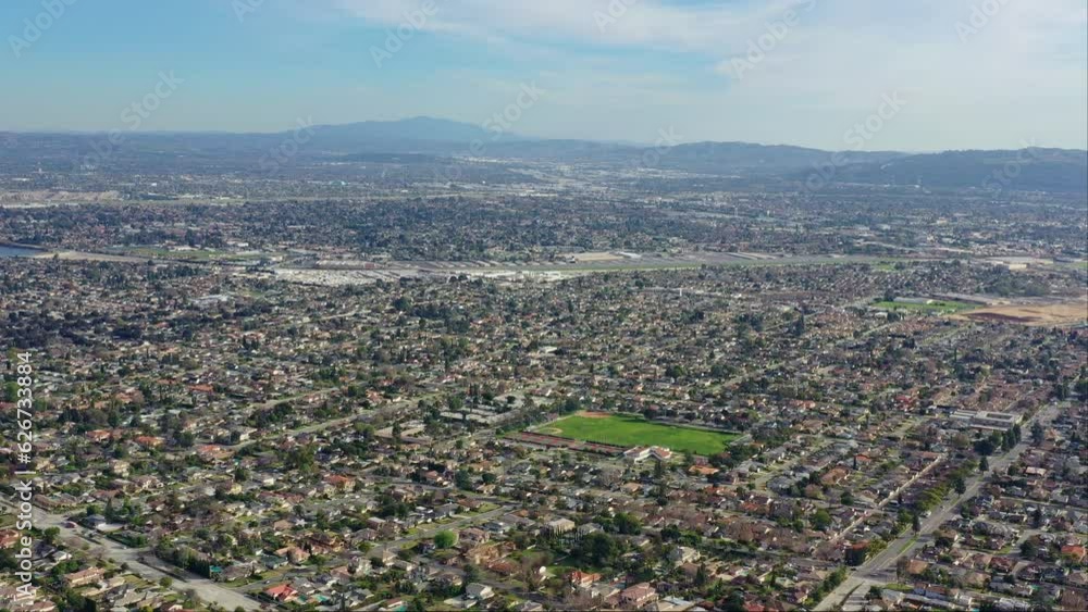 Aerial view of the Los Angeles area cityscape Aerial view of the Los Angeles area cityscape