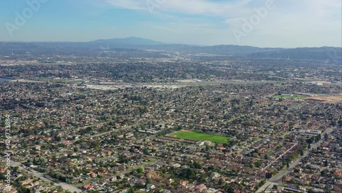 Wallpaper Mural Aerial view of the Los Angeles area cityscape Torontodigital.ca