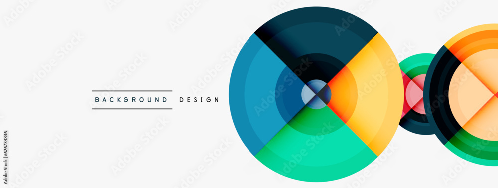 Creative circle geometric abstract background Creative circle geometric abstract background