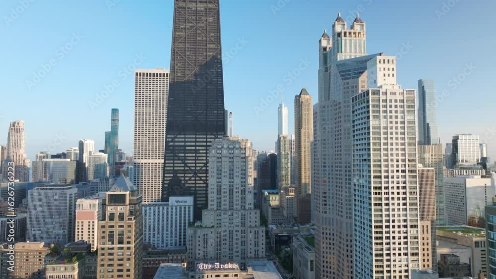 Epic shot of Chicago and lake Michigan during the day. Epic shot of Chicago and lake Michigan during the day.