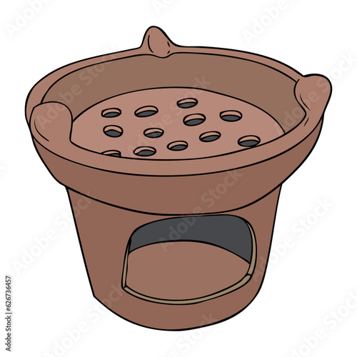 brazier vector illustration