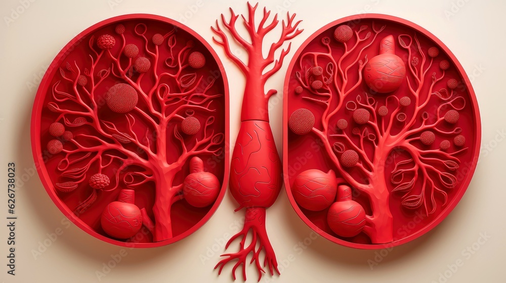 3D illustration of the human organ systems, Human internal organs. Anatomy. Nervous, circulatory, digestive, excretory, urinary,and bone systems. Medical education concept, Generative AI illustration 3D illustration of the human organ systems, Human internal organs. Anatomy. Nervous, circulatory, digestive, excretory, urinary,and bone systems. Medical education concept, Generative AI illustration