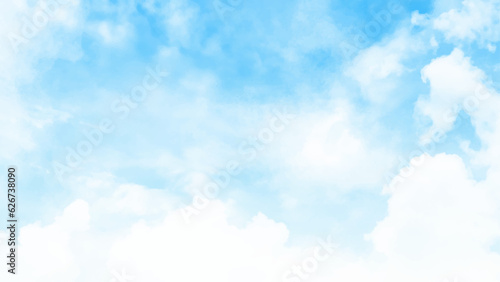 The nature of blue sky with cloud in the morning. Blue sky abstract background with tiny clouds