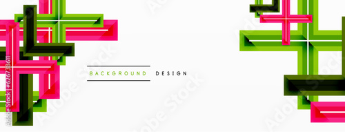 Cross line background minimal geometric template. Design for wallpaper, banner, background, landing page, wall art, invitation, prints, posters