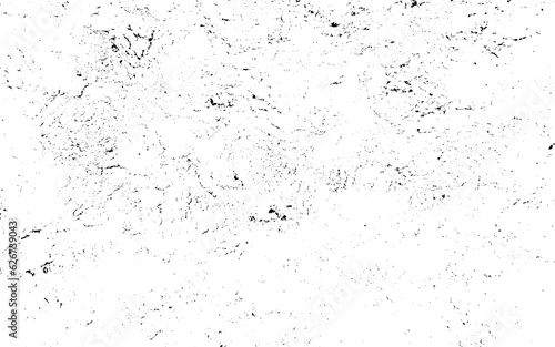 Grunge old texture in black and white. Aged vector surface with scratches, gaps, splits and crumbling stone. Distressed overlay for creating openwork background in design of country loft interior