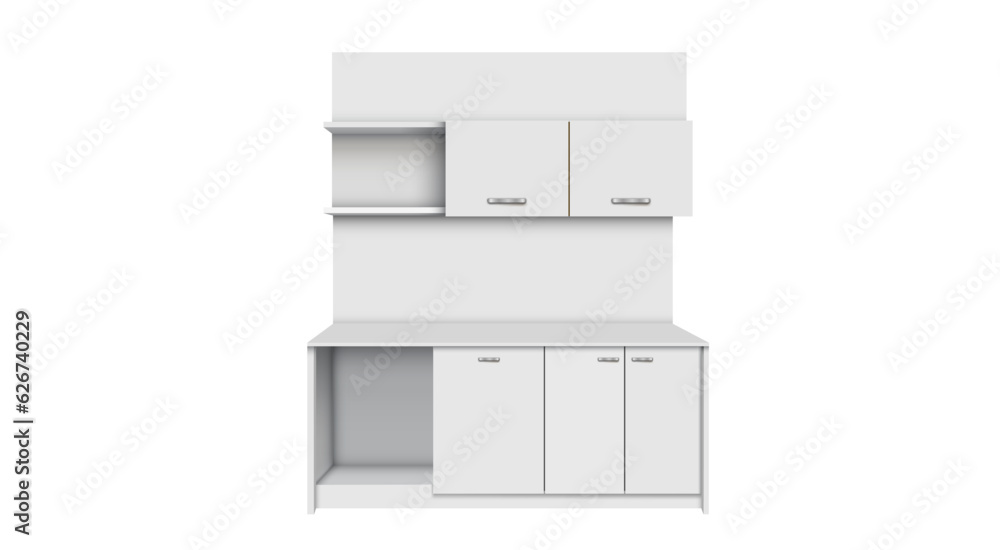 white kitchen cabinet on the white background white kitchen cabinet on the white background