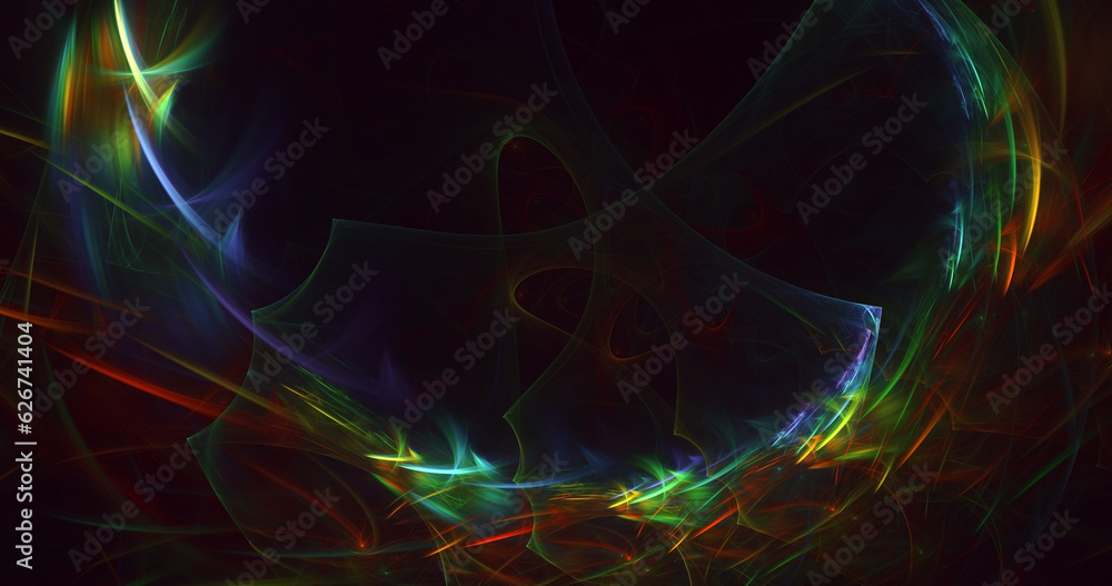 3D rendering abstract fractal light background 3D rendering abstract fractal light background