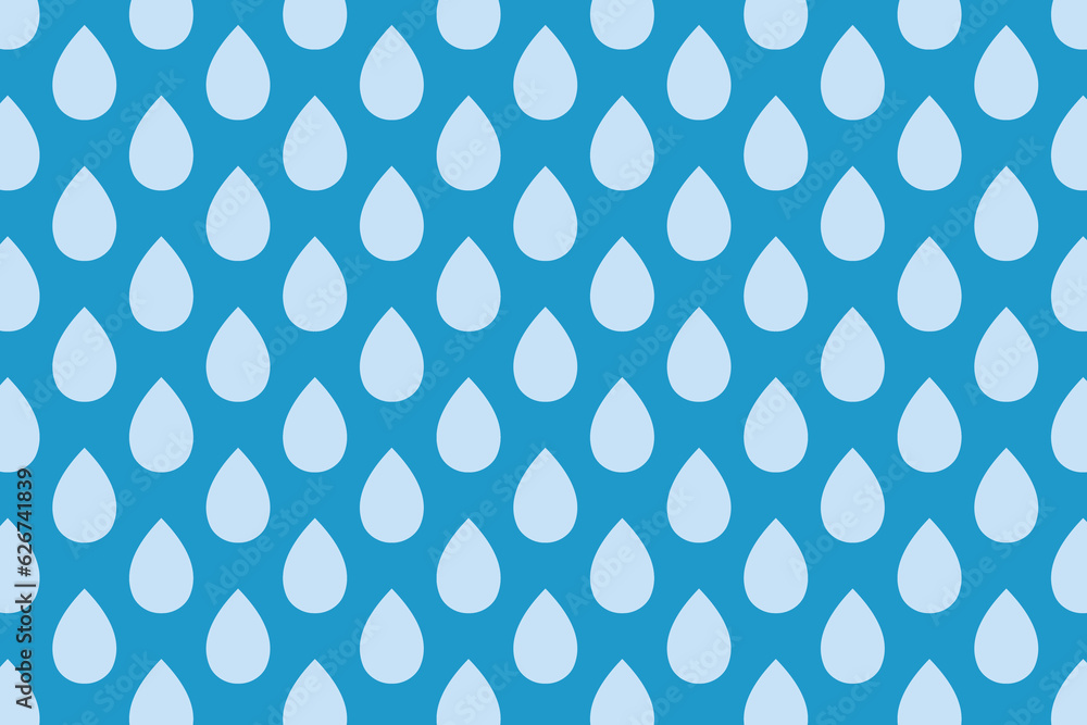 Blue tear drop seamless pattern. Water droplets background. Falling raindrops structure vector illustration. Blue tear drop seamless pattern. Water droplets background. Falling raindrops structure vector illustration.