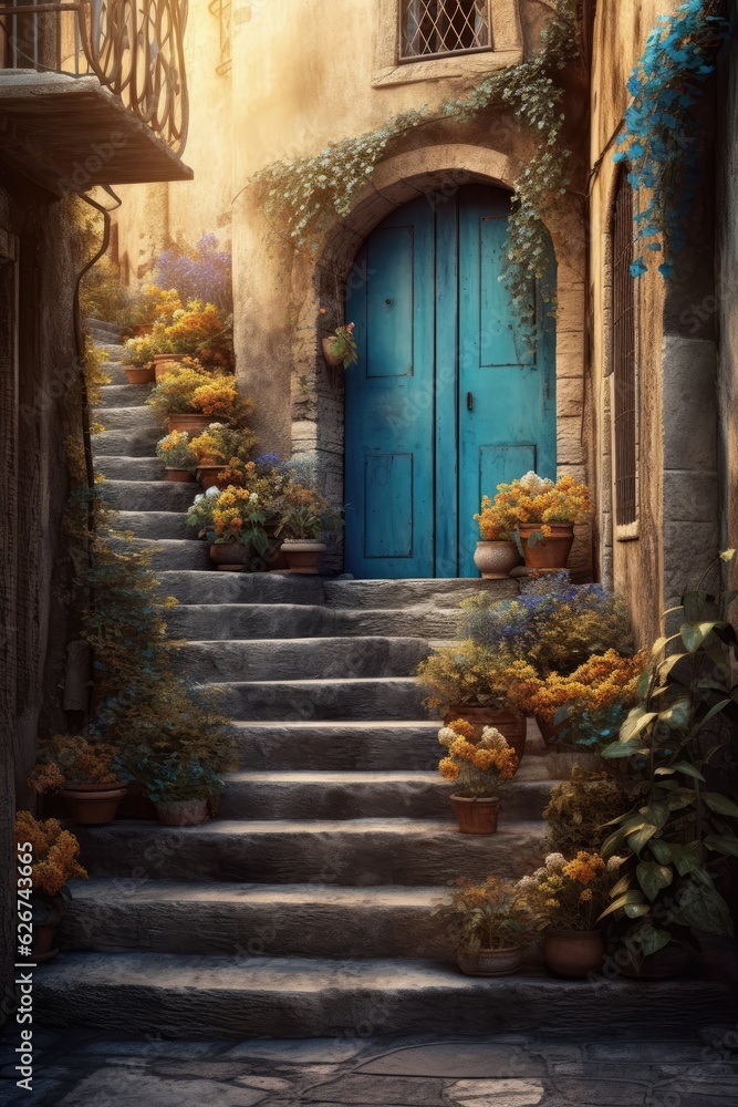 Enchanting French Countryside: Medieval Fantasy Doorways
