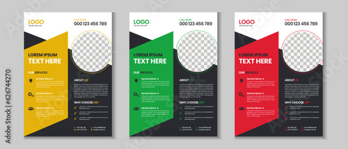 Colorful corporate and business flyer collection, corporate poster, flyer bundle, mega set brochure, annual report, proposal, leaflet, company profile, marketing poster and a4 layout with mockup