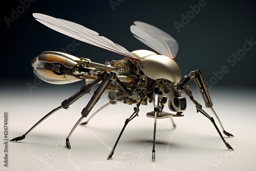 futuristic winged insect drone robot concept © sam