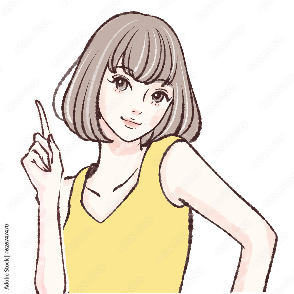 女性のイラスト素材 女性のイラスト素材
