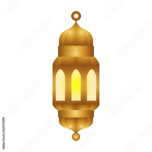 luxury gold islamic lamp for islamic element design