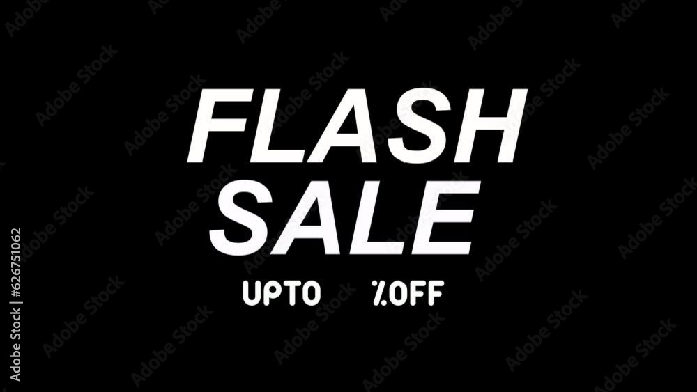 Flash sale logo popup animation ( 4K ) | mov, background transparent Flash sale logo popup animation ( 4K ) | mov, background transparent