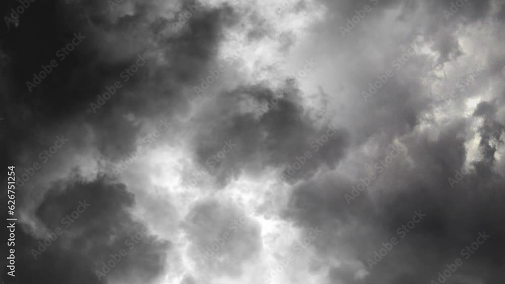 hunderstorms, Looped Flight Through Dark Clouds hunderstorms, Looped Flight Through Dark Clouds