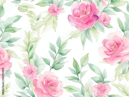 Seamless floral pattern in spring for Wedding, anniversary, birthday and party. Design for banner, poster, card, invitation and scrapbook © pixeness