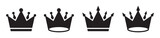 Crown icon. Royal crown set icon, vector illustration