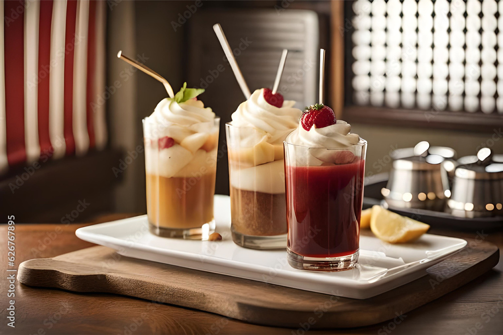 classic banana split dessert with scoops of vanilla, chocolate, and strawberry ice cream, sliced bananas, whipped cream, chocolate sauce, and a cherry on top | Generative AI classic banana split dessert with scoops of vanilla, chocolate, and strawberry ice cream, sliced bananas, whipped cream, chocolate sauce, and a cherry on top | Generative AI
