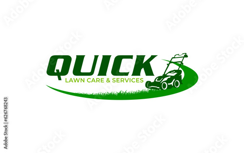 Illustration graphic vector of lawn care, landscape services, grass concept logo design template
