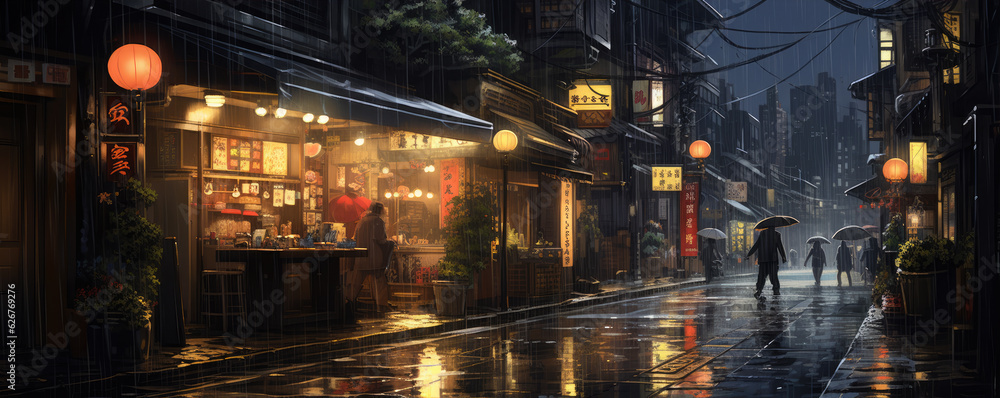 Iluminated street of night tokyo. Iluminated street of night tokyo.