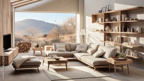 Scandinavian Inspired Minimalism with Light Wood Furniture © Usablestores
