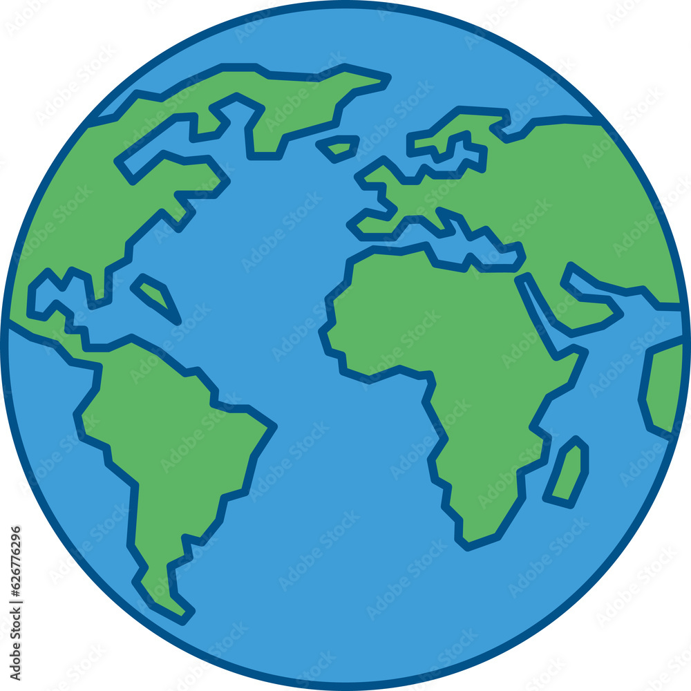 Globe Travel Element icon.