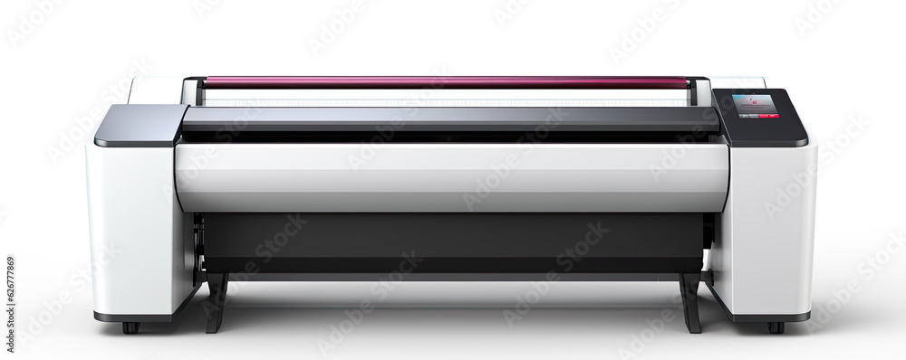 Modern large format printer. New design of format Printers on white background. Modern large format printer. New design of format Printers on white background.