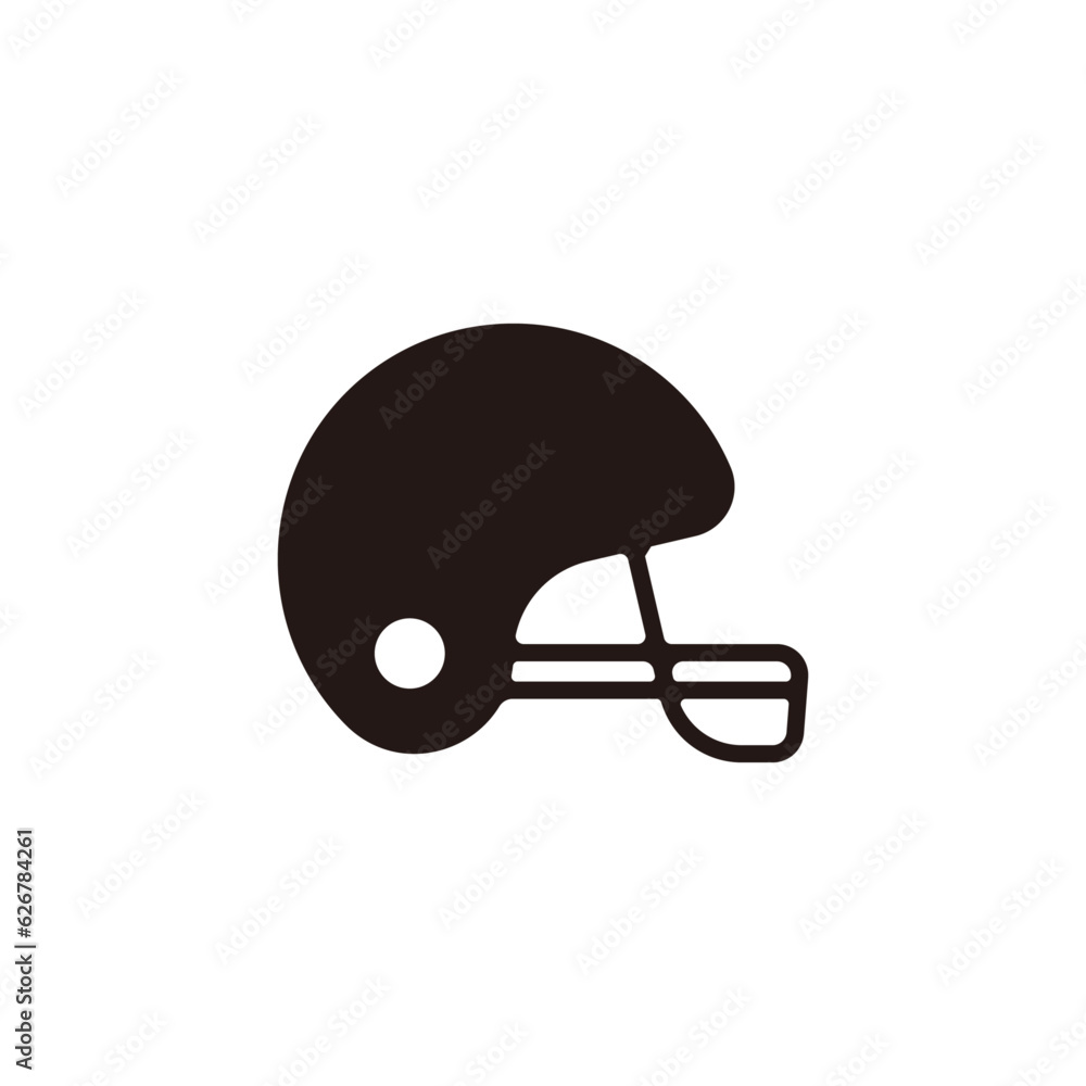 American football icon.Flat silhouette version. American football icon.Flat silhouette version.