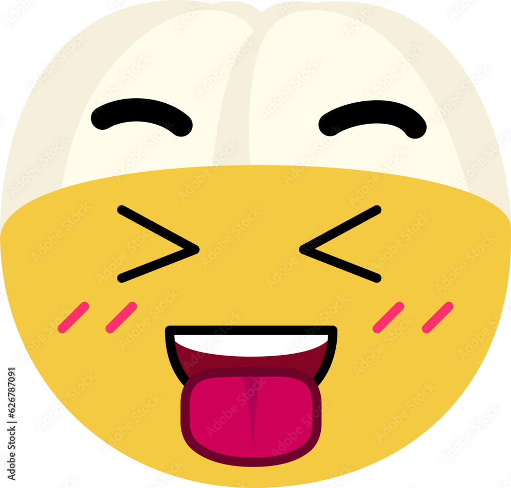Obraz premium Longkong Face Tongue Out Close Eye