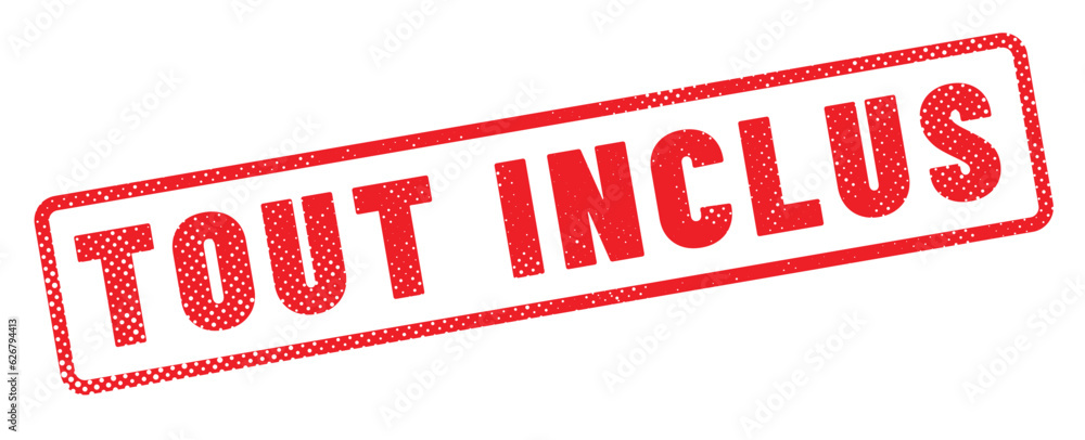 tampon rouge - inclus et tout inclus tampon rouge - inclus et tout inclus