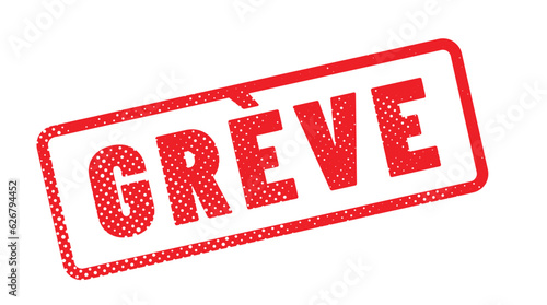 tampon rouge grève