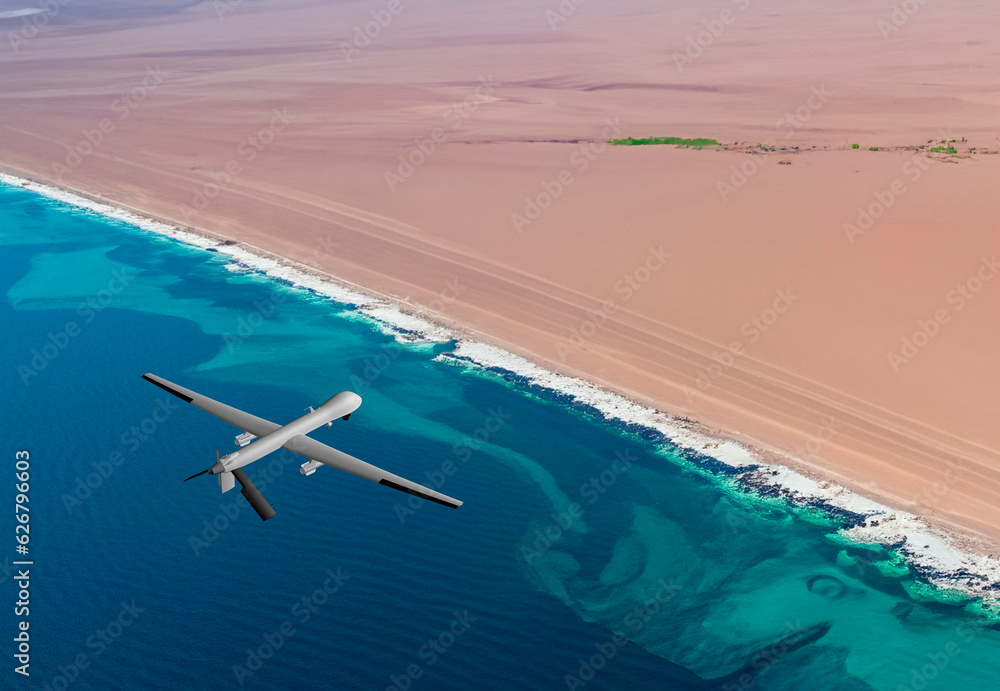 Naklejka premium Unmanned aerial vehicle - MQ-1 Predator