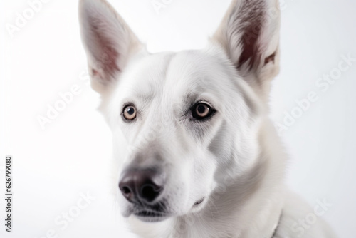 dog on white background