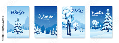 Winter Posters Set